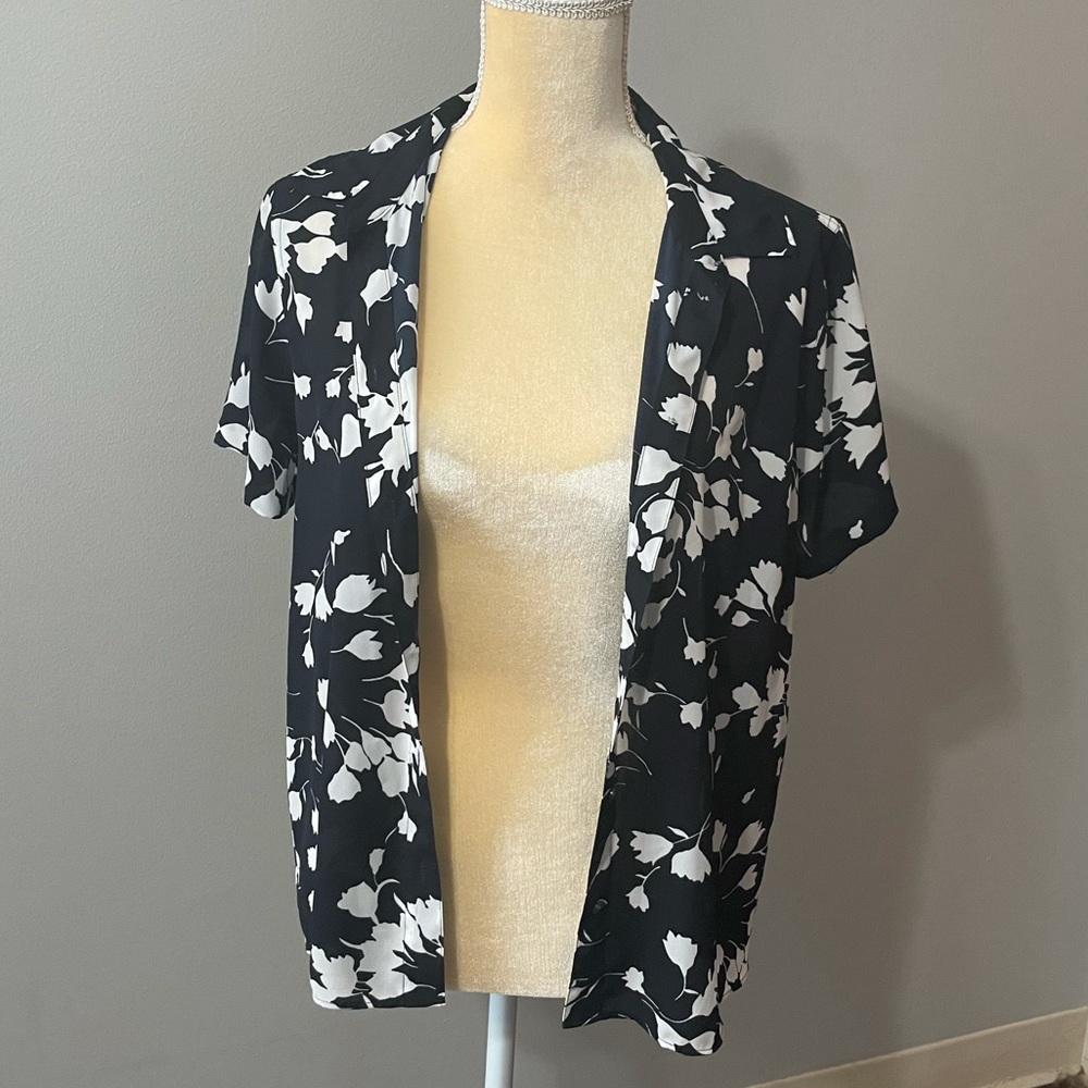 Floral Button Up J. Crew blouse